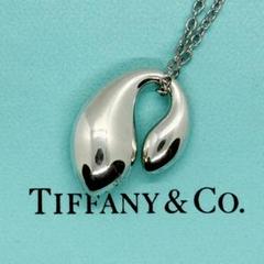 ティファニー ダブルティアドロップ ロゴ刻印 ネックレス シルバー Tiffany&Co. ティファニー ダブルティアドロップ ネックレス