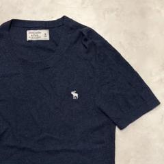 【肌触り抜群♪】アバクロ　半袖Tシャツ　メンズM　ネイビーのサムネイル