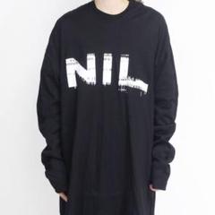 NILøS ブラック カットソー オーバーサイズ Tシャツ 刺繍 ニルズ JULIUS - NILoS ☆ 極美品 オーバーシルエット グラフィック T