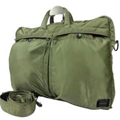 新型 極美品 ポーター タンカー ショルダーバッグ L 2層 カーキ ナイロン 極美品 PORTER ポーター タンカー ショルダーバッグ L 二層 大
