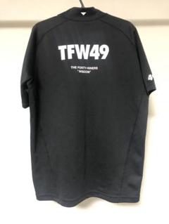 訳あり美品❗️TFW49 半袖モックネックシャツXL ブラックハイネック