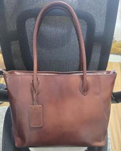 美品✨ マザーハウス　アンティークキャリア　トートバッグ　肩掛け　ブラウン Antique Career Tote／アンティーク キャリア トート – マザー