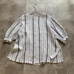 極美品✨23区　LIBECO　リネンシャツ　オーバーサイズ　ストライプ　ゆったり 楽天市場】リネン（ブランド23区）（シャツ・ブラウス｜トップス