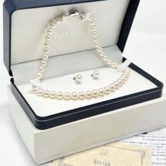 PaLUNa 伊勢丹　アコヤ真珠　ネックレス　イヤリング　セット　8.5mm