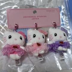 USJ ハローキティ　ストラップ　リボン　2012年製 希少キティストラップ USJ ハローキティ ストラップ リボン 2012年製 希少キティ