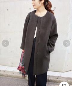 iena ノーカラーコート ラムウールの中古/未使用品 - メルカリ