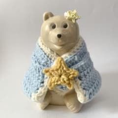 【受注制作】しろくま貯金箱用　七夕☆彦星の衣装②水色 受注制作】しろくま貯金箱用 七夕☆彦星の衣装②水色 - メルカリ