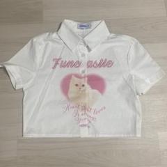 値下げ 猫 ショート丈 ブラウス