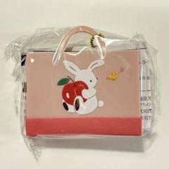 ファミリア familiar カプセルトイ うさぎ ピンク キーホルダー