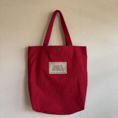 ハンドメイド　帆布トートバッグ　縦長　作家もの