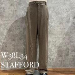 古着)90s stafford ワイドスラックスパンツcityboy