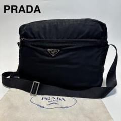 l79【極美品】プラダ　三角ロゴ　ナイロン　ブラック　カメラバッグ　ショルダー