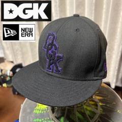NEW ERA DGK 別注　ブラック　パープル　ストリート　スケボーブランド NEW ERA DGK 別注 ブラック パープル ストリート スケボー