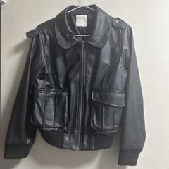 ローリーズファーム　レザージャケット LOWRYS FARM ブルゾン アウター レザードロストZIPブルゾン