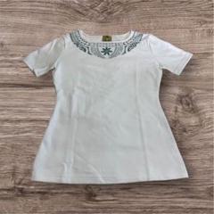 ハレクーアイレア　オリジナルフラTシャツ ノアノア 半袖Ｔシャツ 白（ラメ）