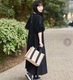 【まぁ】サウザンドマイル パフスリーブ ロングワンピース お値下げ サウザンドマイル パフスリーブロングワンピース