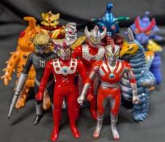 ウルトラマン・セブン・帰マン・Ａ・タロウ・レオ（バンダイ）ソフビ17体セット ウルトラマンA・タロウ・レオ＆登場怪獣超獣・宇宙人（バンダイ