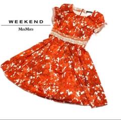WEEKED Max Mara ワンピース 花柄　半袖　フラワープリント　36