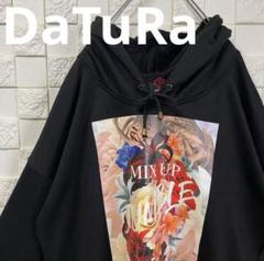 【未使用品】DaTuRa ダチュラ　天使羽フードナイロンジャンパー　パーカー DaTuRa ダチュラ パーカー プルオーバー ブラック 花柄 - メルカリ