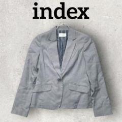 index テーラードジャケット ストライプ レディースジャケット (М)グレー