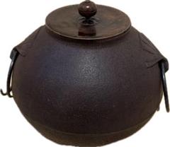 伝統工芸　茶道具 茶道　炉 風炉用鉄瓶 鉄釜　鋳物　古道具 Yahoo!オークション - 茶道具 茶器 茶道 茶釜 風炉 風炉付茶釜
