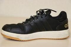 adidas ブラック スニーカー 3本ライン　サイズ-25cm