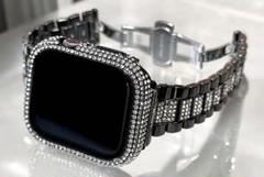 SB☆Apple Watch ステンレスベルト　ジュエルバンド　保護カバー