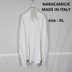 NARACAMICIE / stand collar white shirts