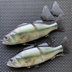 2個セット S字形 超リアル バスロイド系 ビッグベイト FL40 SB/SB