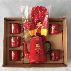 ペコちゃん 不二家 ホーロー ポット マグカップ カップ セット レトロ 昭和