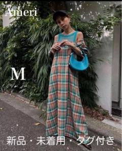 Ameri LACEY CHECK PUFF DRESSのサムネイル
