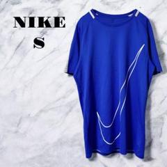 【ヴィンテージ】NIKE ブルー Tシャツ スポーツ ロゴ メンズ 【S】