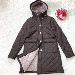 3t-89 マッキントッシュ スコットランド キルティング ボアコート 英国製 MACKINTOSH - 【極美品】マッキントッシュ キルティング コート
