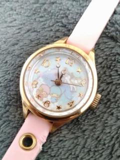 当時物　SANRIO サンリオ　リトルツインスターズ  キキララ  陶器製　時計 当時物 SANRIO サンリオ リトルツインスターズ キキララ 陶器製