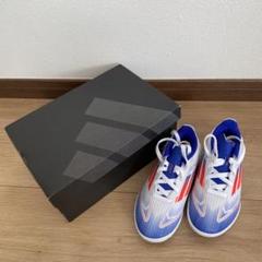 adidas F50 スパイクシューズ ホワイト/ブルー/レッド 17センチ