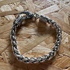 Silver 手作りハンドメイド シルバーブレスレット 925 透かし柄