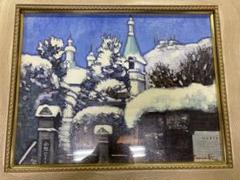 油絵　「雪のハリストス」　F6号　松田環作 お値下げしました。 油絵 「雪のハリストス」 F6号 松田環作 お値下げしました