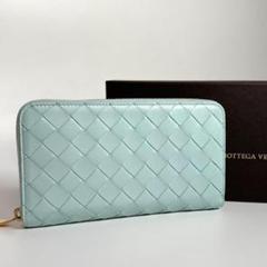 ICチップ　ボッテガヴェネタ　イントレチャート　ジップアラウンドウォレット　財布