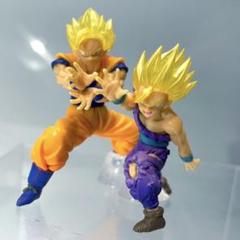 美品✳️フィギュア2個『ドラゴンボール 悟飯&ゴジータ』親子かめはめ波※悟空なし ドラゴンボールz 孫悟空孫悟飯フィギュア2個セット 親子かめはめ波