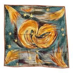 HERMES エルメス 天の火FEUX DU CIELスカーフカレ90 箱付き