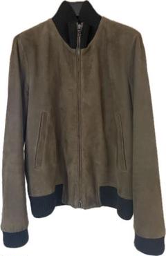 【極美品】TOMORROWLAND ラムスエードブルゾン レザージャケット セール】 【別注】DENIM×TOMORROWLAND ラムレザー シングル