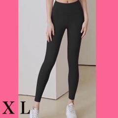 ヨガパンツ レギンス XL スパッツ 黒 ブラック ピラティス ハイウエスト