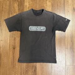 90s unknown Tシャツ Y2K サンフェード 古着 グランジ ボロ y2k 90s Speedo 企業系サンフェードブラウン刺繍ロゴTシャツ