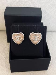 Chanel シャネル ピアス ハート ピンク 25p ABF523のサムネイル