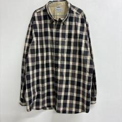 carhartt チェックシャツ　3XL ネイビー　わ34