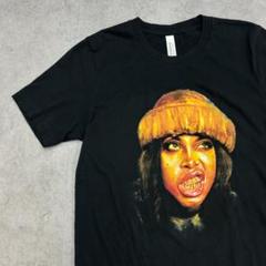 erykah badu　エリカ・バドゥ　ヒップホップ　Tシャツ　古着　黒　Sのサムネイル