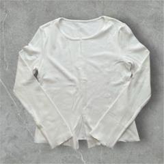 Tシャツ カットソー トップス 長袖 インナーシャツ Vネック 2XL