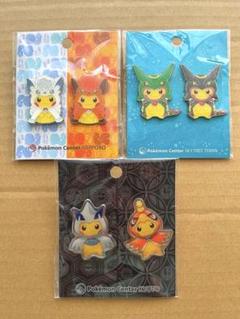 ポンチョ ピカチュウ ポケモンセンター ピンズ ピンバッジ セット