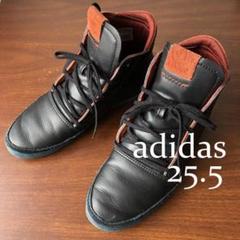 adidas ハーフブーツ 255/アディダスオリジナルス、黒×レンガ色