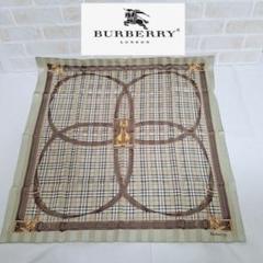 美品✨バーバリー　シルク100%スカーフ　ノバチェック　イタリア製 BURBERRY バーバリー スカーフ シルク100% ノバチェック 大判